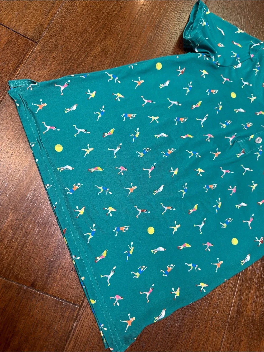 Blue Quail - Boys Green Tennis Court Polo Short Sleeve Shirt - Size: 5